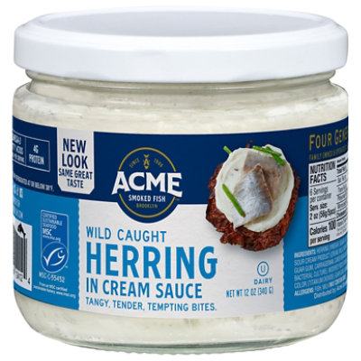 ACME Herring In Cream Sauce - 12 Oz - Image 1