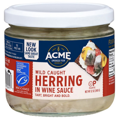 ACME Herring In Wine Sauce - 12 Oz - Image 3