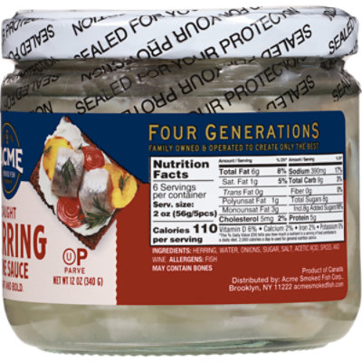 ACME Herring In Wine Sauce - 12 Oz - Image 4