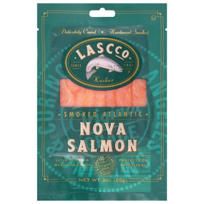 LASCco Sliced & Smoked Nova Salmon - 3 Oz