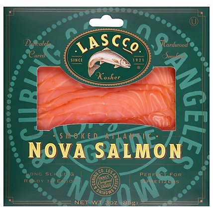 LASCCO Salmon Nova Sliced & Smoked - 3 Oz - Image 3