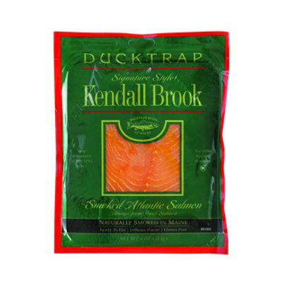 Ducktrap Atlantic Salmon Smoked Signature Style Kendall Brook - 4 Oz