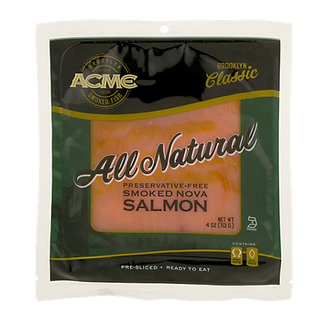 Acme Smoked Salmon Hickory Smoked Eastern Nova - 4 Oz