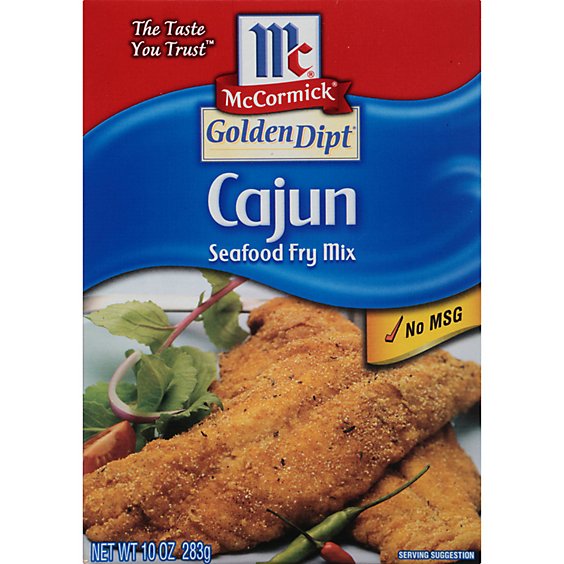 McCormick Golden Dipt Cajun Style Seafood Fry Mix - 10 Oz