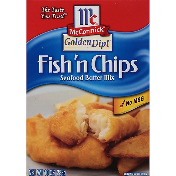 McCormick Golden Dipt Fish 'n Chips Seafood Batter Mix - 10 Oz