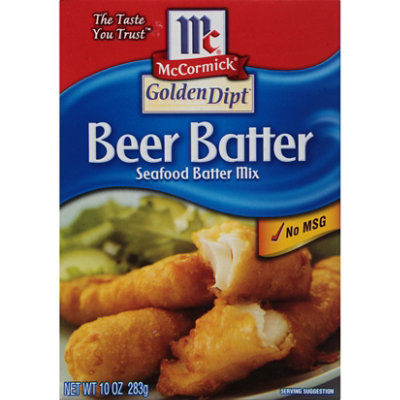 McCormick Golden Dipt Beer Batter Seafood Batter Mix - 10 Oz - Image 1