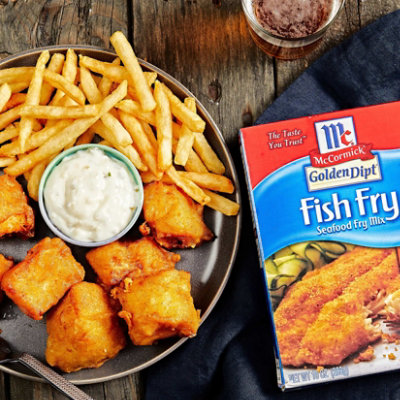 McCormick Golden Dipt Fish Fry Seafood Fry Mix - 10 Oz - Image 2