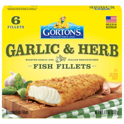 Gorton's Roasted Garlic And Italian Herb Artisan Fish Fillets - 11 Oz - Image 3