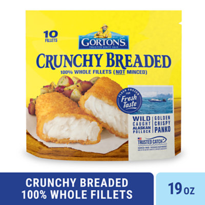 Gorton's Crunchy Breaded Fish Fillets Bag - 10 Count - Image 1