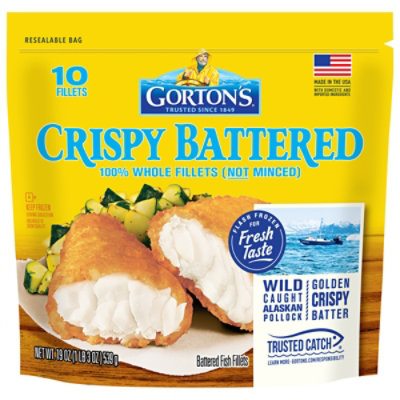 Gorton's Crispy Battered Fish Fillets Bag - 10 Count - Image 3