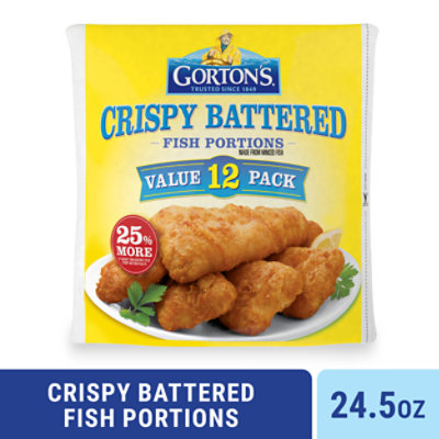 Gorton's Crispy Battered Fish Portions - 24.5 Oz - Image 1