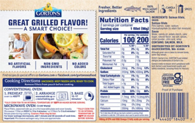 Gortons Fish Fillets Grilled Salmon Classic Grilled 2 Count - 6.3 Oz - Image 5