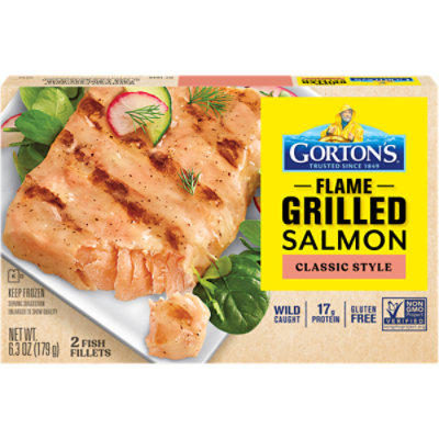 Gortons Fish Fillets Grilled Salmon Classic Grilled 2 Count - 6.3 Oz - Image 1