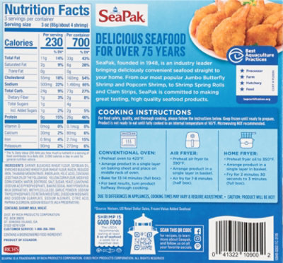 SeaPak Shrimp & Seafood Co. Shrimp Butterfly Jumbo - 9 Oz - Image 6