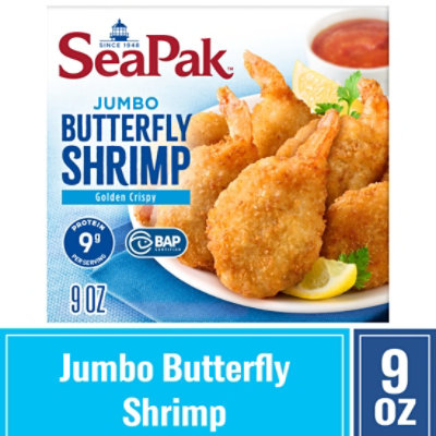 SeaPak Shrimp & Seafood Co. Shrimp Butterfly Jumbo - 9 Oz - Image 1
