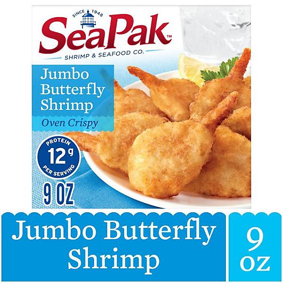 SeaPak Shrimp & Seafood Co. Shrimp Butterfly Jumbo - 9 Oz