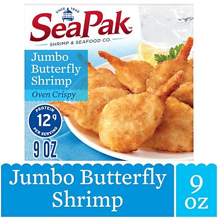 SeaPak Shrimp & Seafood Co. Shrimp Butterfly Jumbo - 9 Oz - Image 1