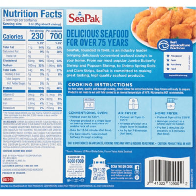 SeaPak Shrimp & Seafood Co. Shrimp Butterfly Jumbo - 9 Oz - Image 5