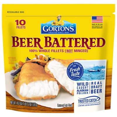 Gorton's Beer Battered Fish Fillets Bag - 10 Count - Image 4