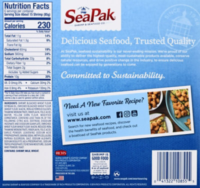 SeaPak Shrimp & Seafood Co. Shrimp Popcorn Oven Crispy - 18 Oz - Image 9