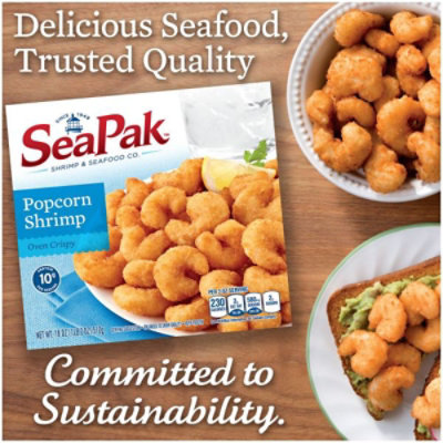 SeaPak Shrimp & Seafood Co. Shrimp Popcorn Oven Crispy - 18 Oz - Image 4