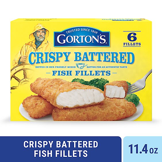 Gorton's Crispy Battered Fish Fillets - 11.4 Oz