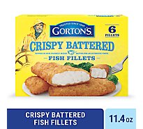 Gortons Fish Fillets Crispy Battered - 11.4 Oz