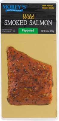 Moreys Salmon Smoked Wild Keta Peppered - 4.5 Oz - Image 2