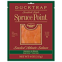 Ducktrap Atlantic Salmon Smoked Scottish Style Spruce Point - 4 Oz - Image 1