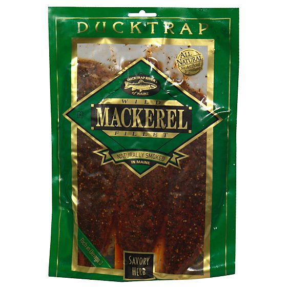 Ducktrap Fillet Wild Mackerel Smoked Herb - 7 Oz