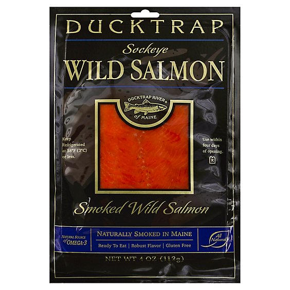 Ducktrap Wild Sockeye Salmon Smoked - 4 Oz