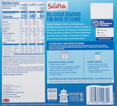 SeaPak Shrimp & Seafood Co. Shrimp Tempura - 8.2 Oz - Image 7