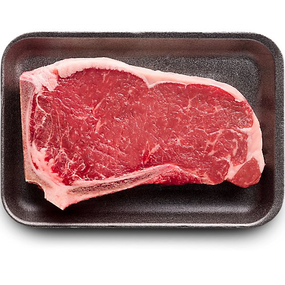New York Bone In Steak USDA Choice Beef Top Loin Small Pack - 1.00 Lb