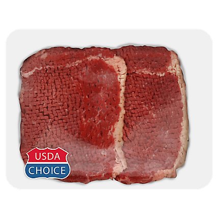 Meat Counter Beef USDA Choice Bottom Round Steak Tenderized - 1 LB - Image 1