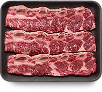 Meat Counter Beef USDA Choice Chuck Flanken Style Ribs - 1.50 Lb