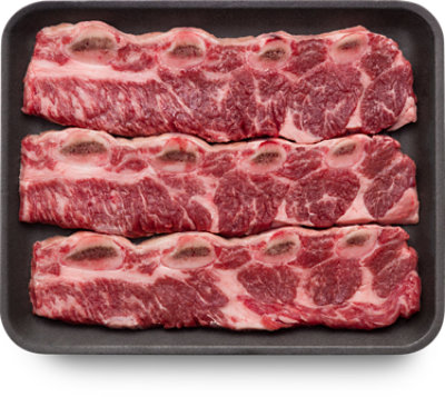 Meat Counter Beef USDA Choice Chuck Flanken Style Ribs - 1.50 Lb