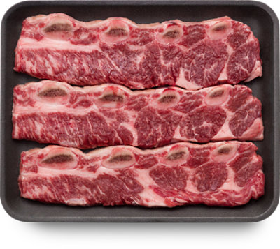 Haggen USDA Choice Beef Kalbi Marinated Flanken Cut Chuck Short Ribs From Ranches in the PNW- 1 lb.