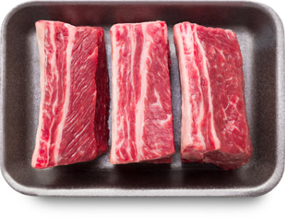 Haggen USDA Choice Beef Kalbi Marinated Flanken Cut Chuck Short Ribs From Ranches in the PNW- 1 lb.