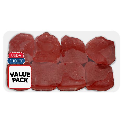 Meat Counter Beef USDA Choice Eye Of Round Steak Value Pack - 3.00 LB