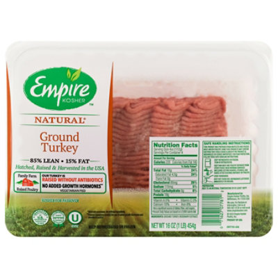 Empire Kosher Ground Turkey Fresh - 16 Oz - Image 3