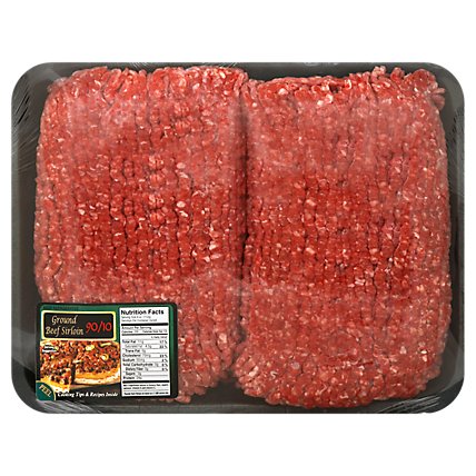 Ground Beef 90% Lean 10% Fat Sirloin Value Pack - 3.50 LB - Image 1