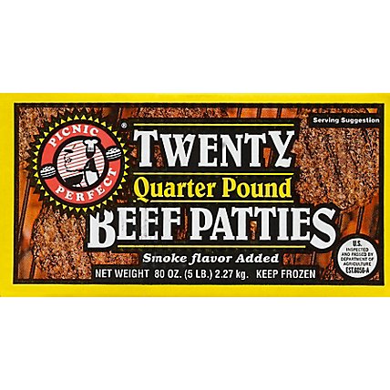 Picnic Perfect Beef Patties - 5 Lb - Image 2