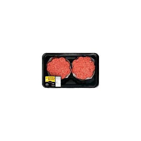Meat Counter Fresh 85% Lean 15% Fat Ground Beef Hamburger Patties - 1.50 Lb