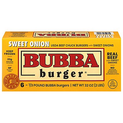 Bubba Burger Vidalia 6 Count Frozen - 32 Oz - Image 1