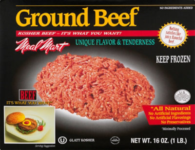 Meal Mart Beef Ground Beef Glatt - 16 Oz - Image 2