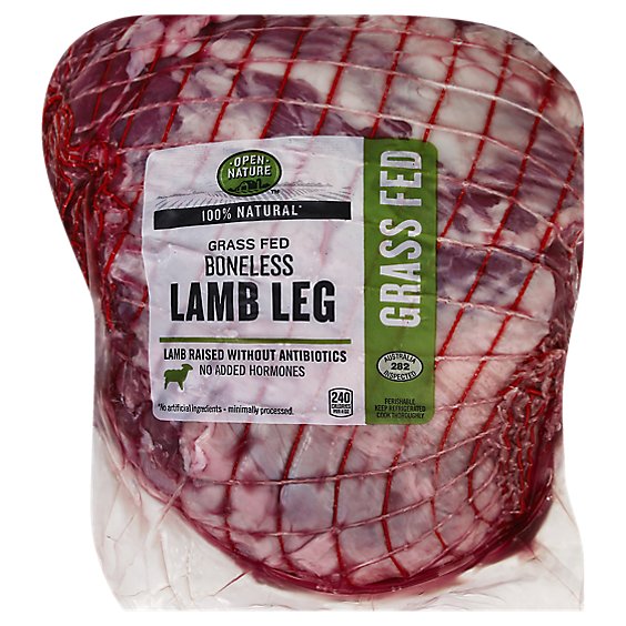 Open Nature Lamb Leg Boneless Whole - 4.00 Lb