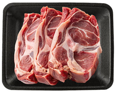 Open Nature Lamb Shoulder Neck Slices Case Ready Imported - 1 Lb