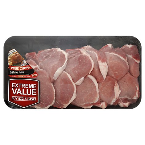 Meat Counter Pork Loin Assorted Chops Thin Value Pack - 3 LB
