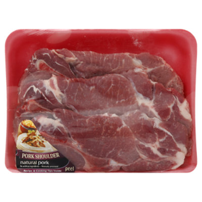 Signature SELECT Bone In Pork Steak Shoulder Blade Steak - 1.5 Lb - Image 1