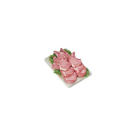 Meat Counter Pork Loin Whole Sliced - 10 LB